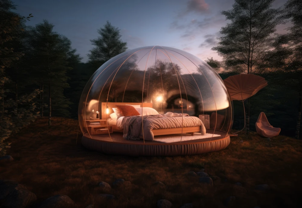 outdoor garden bubble tent